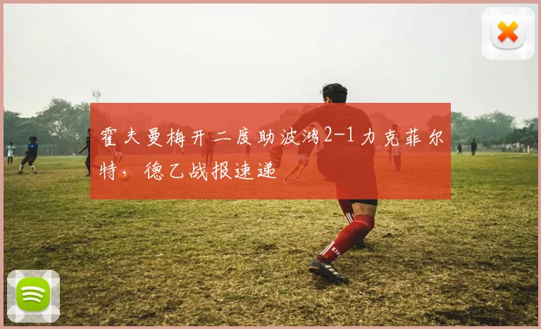 霍夫曼梅开二度助波鸿2-1力克菲尔特，德乙战报速递